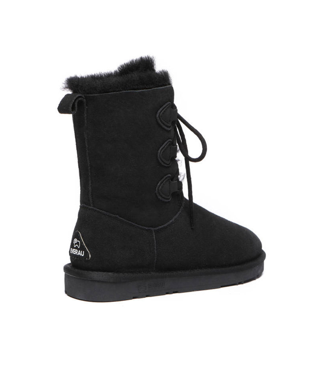 Bearpaw boots with laces sales in back